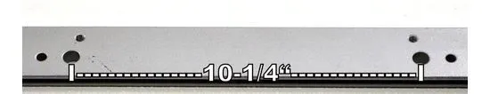 12613 Wilder T-Handle Backgauge Bar for Models 1624/1424 - Old Style Backgauge