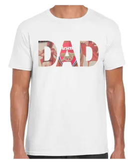 Arsenal Stadium - Dad T Shirt (White/Black/Grey)