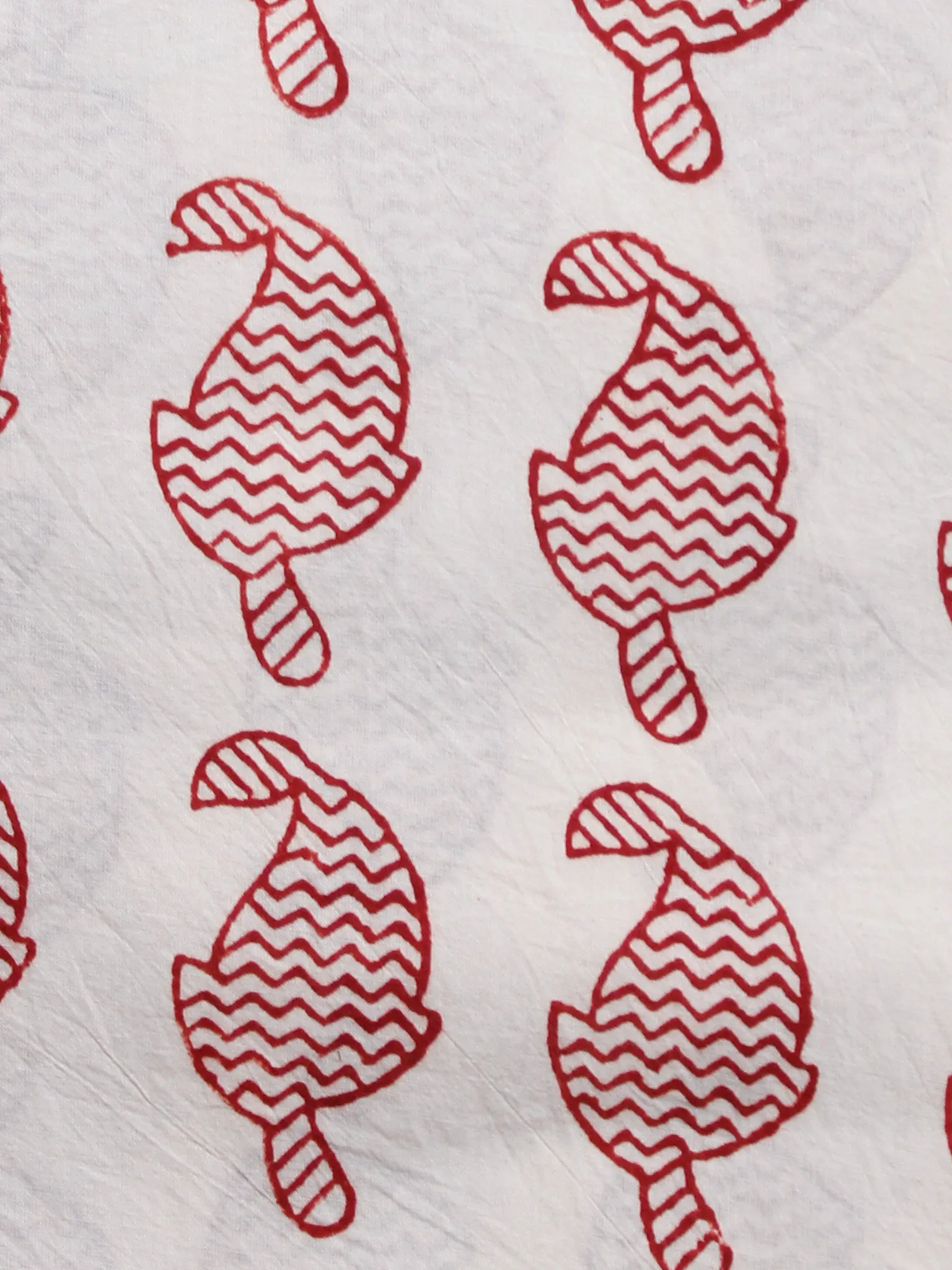Beige Maroon Bagh Printed Cotton Fabric Per Meter - F005F1721