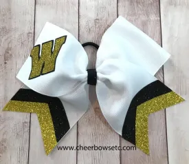 Big Collegiate Double Chevron Bow