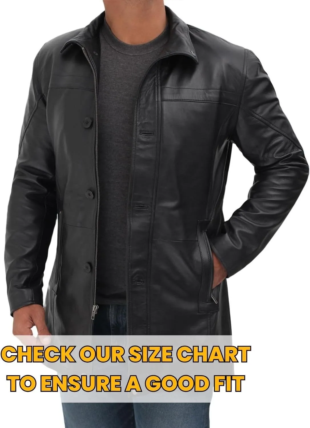 Blingsoul Leather Car Coats For Men - Real Leather Jacket Men