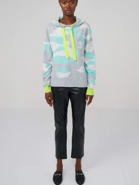 Brodie Cashmere S Chloe Camo Mint Green & White