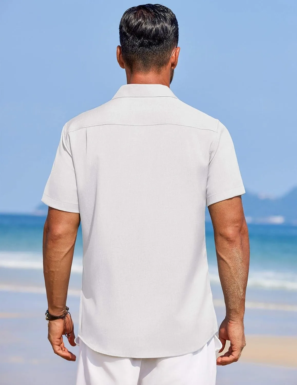 COOFANDY Men's Summer Beach Vacation Shirt Casual Button Down Short Sleeve Shirt Hawaiian Tropical Resort Wear
