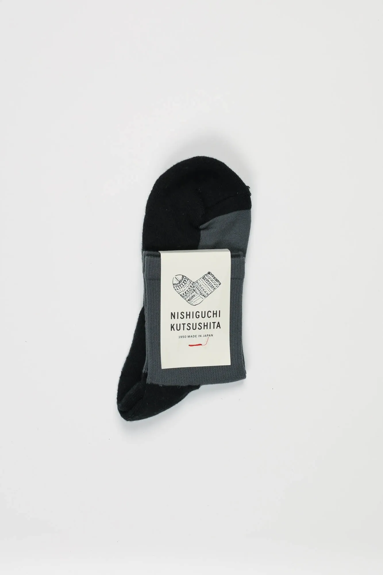 Cotton Cashmere Walk Socks | Black