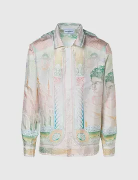CUBAN COLLAR LONG SLEEVE SHIRT