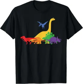 Dinosaur Pride Month Gay Rainbow LGBTQ T-Shirt