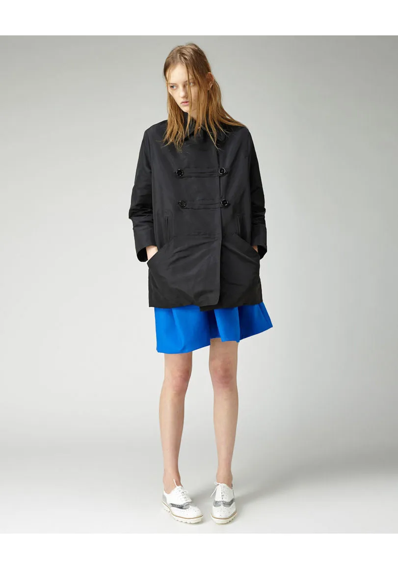 Double Breasted Cocoon Coat