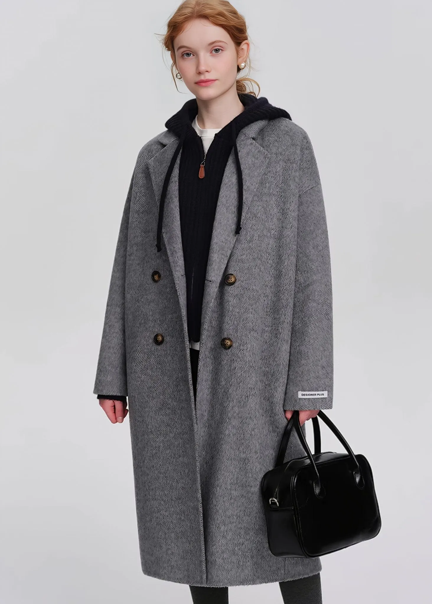 DOUBLE BREASTED GRAY COAT