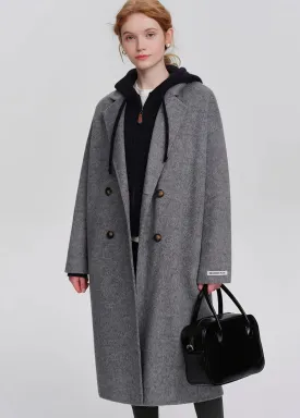 DOUBLE BREASTED GRAY COAT