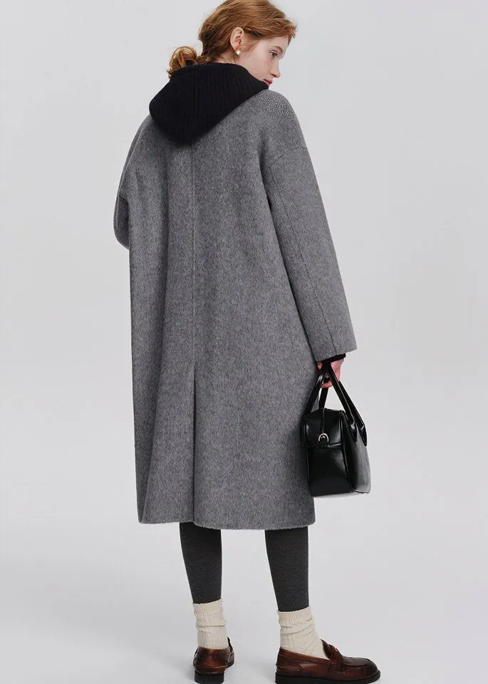 DOUBLE BREASTED GRAY COAT