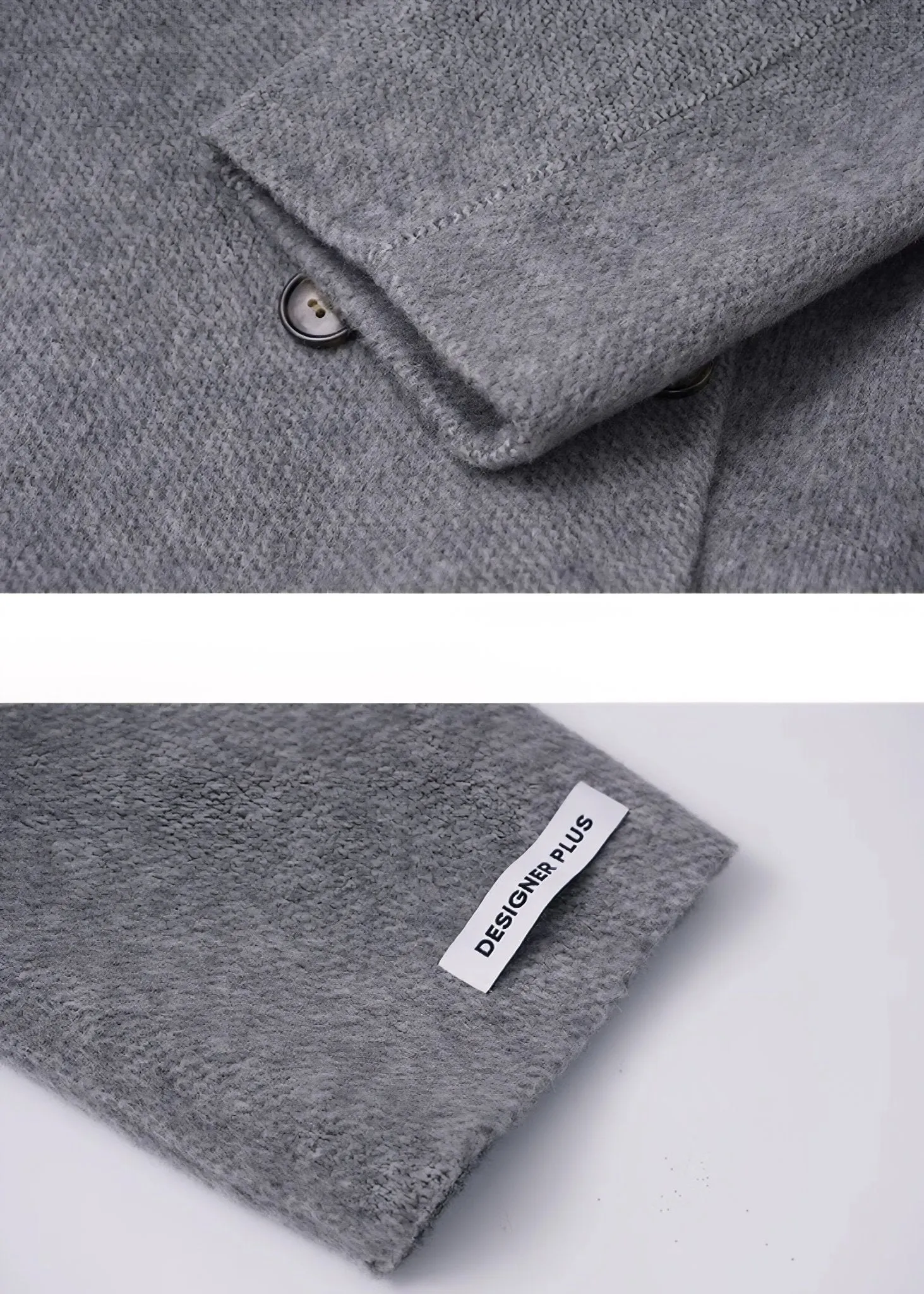 DOUBLE BREASTED GRAY COAT
