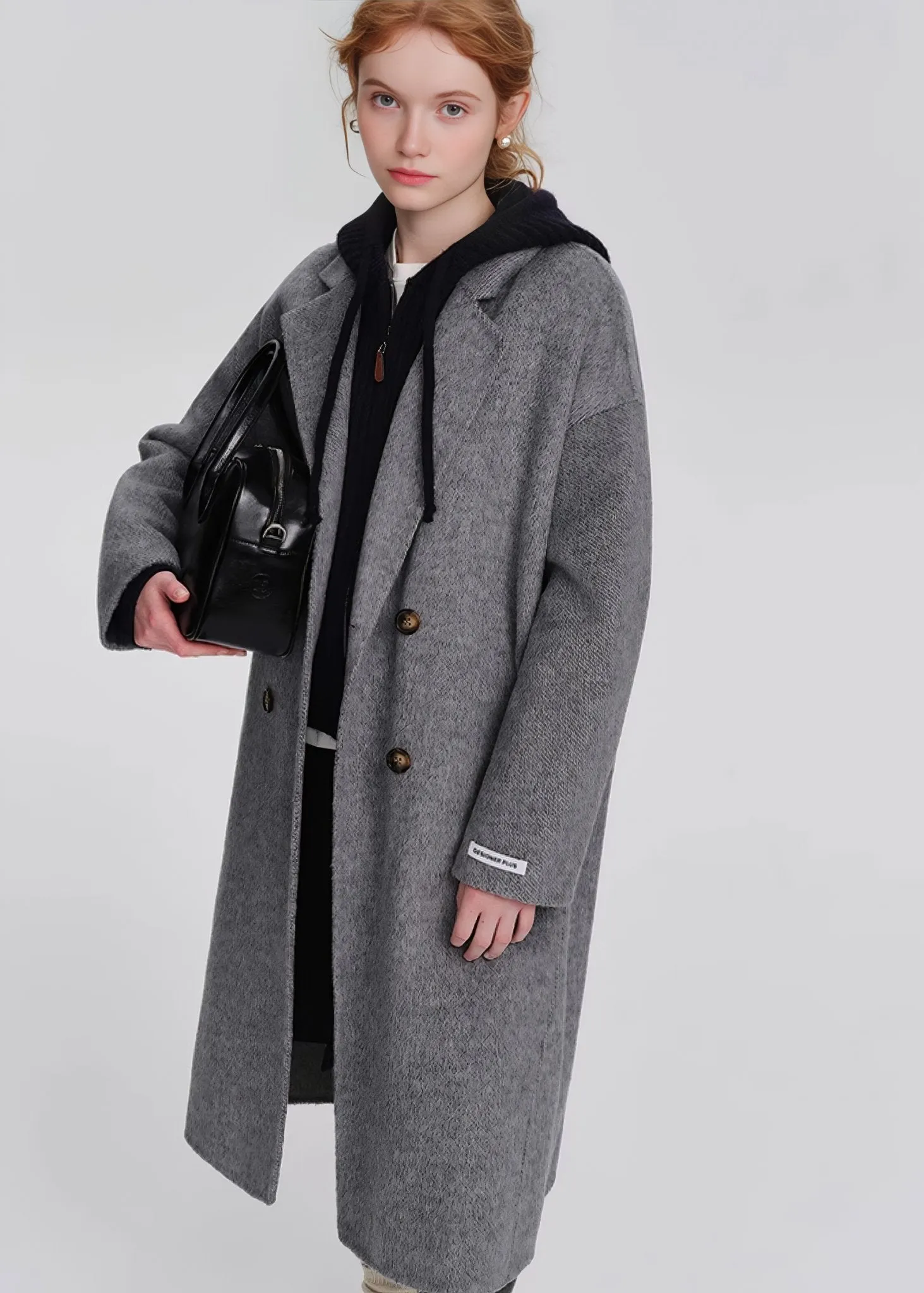 DOUBLE BREASTED GRAY COAT