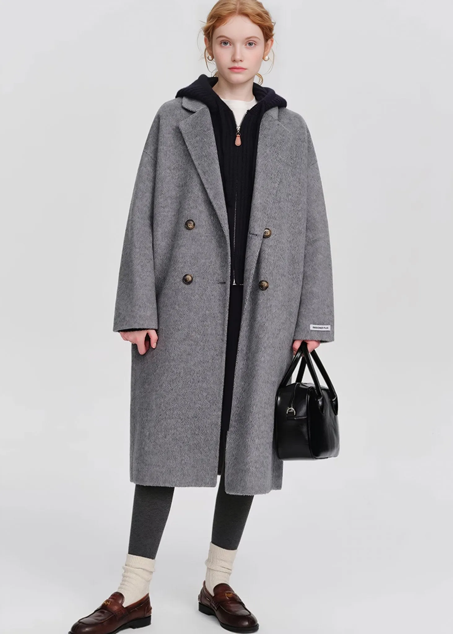 DOUBLE BREASTED GRAY COAT