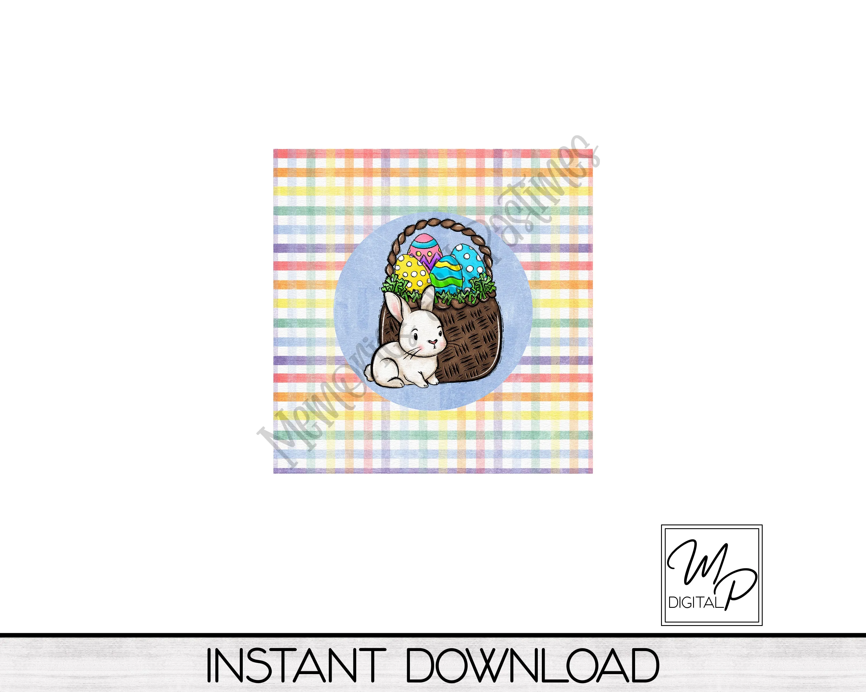 Easter Bunny Wind Spinner PNG Digital Sublimation Design, Commercial Use
