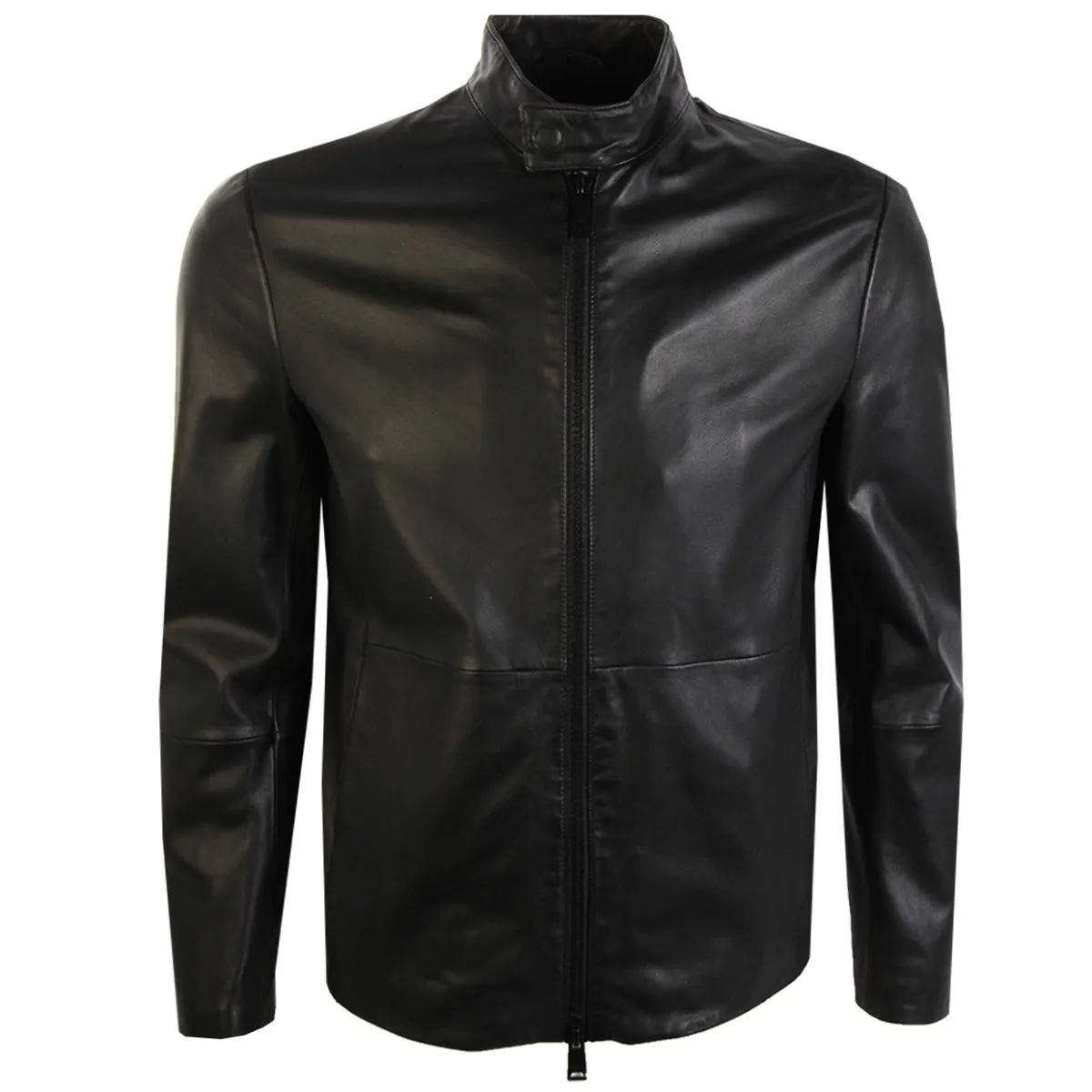 Emporio Armani Black Leather Jacket