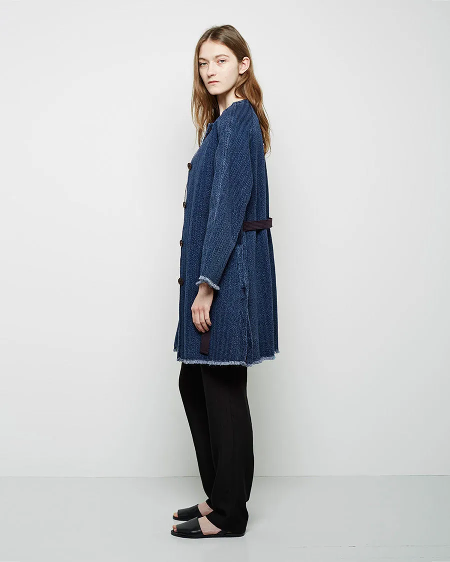 Fany Chevron Denim Coat