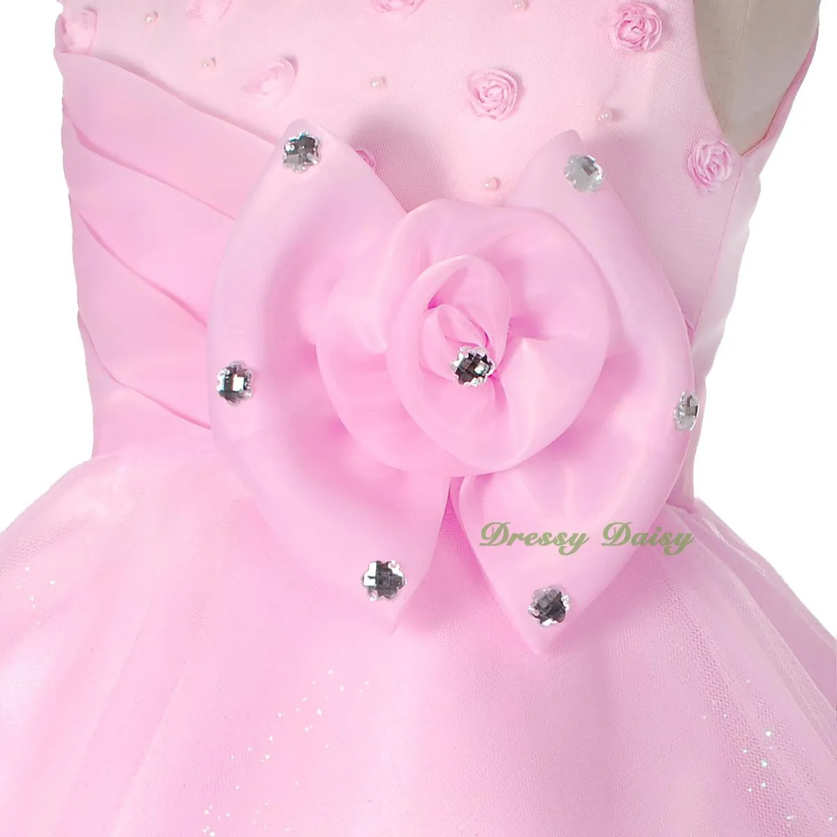 FG288 Rhinestones Flower Girl Dress Birthday Wedding Party Pageant Occasion Size 2-9