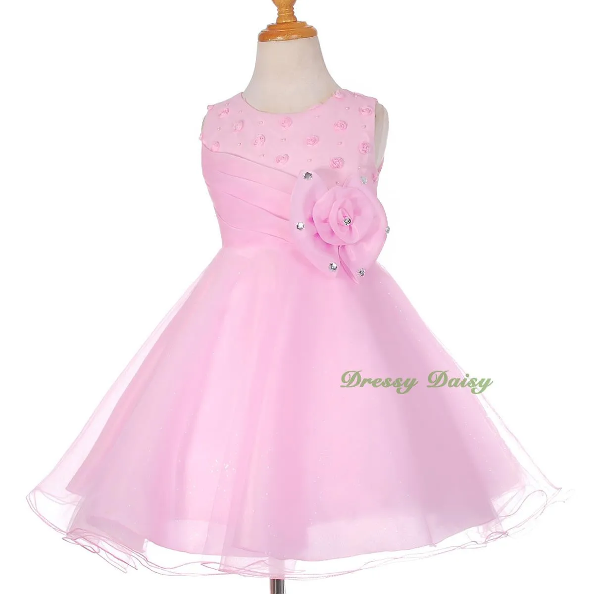 FG288 Rhinestones Flower Girl Dress Birthday Wedding Party Pageant Occasion Size 2-9