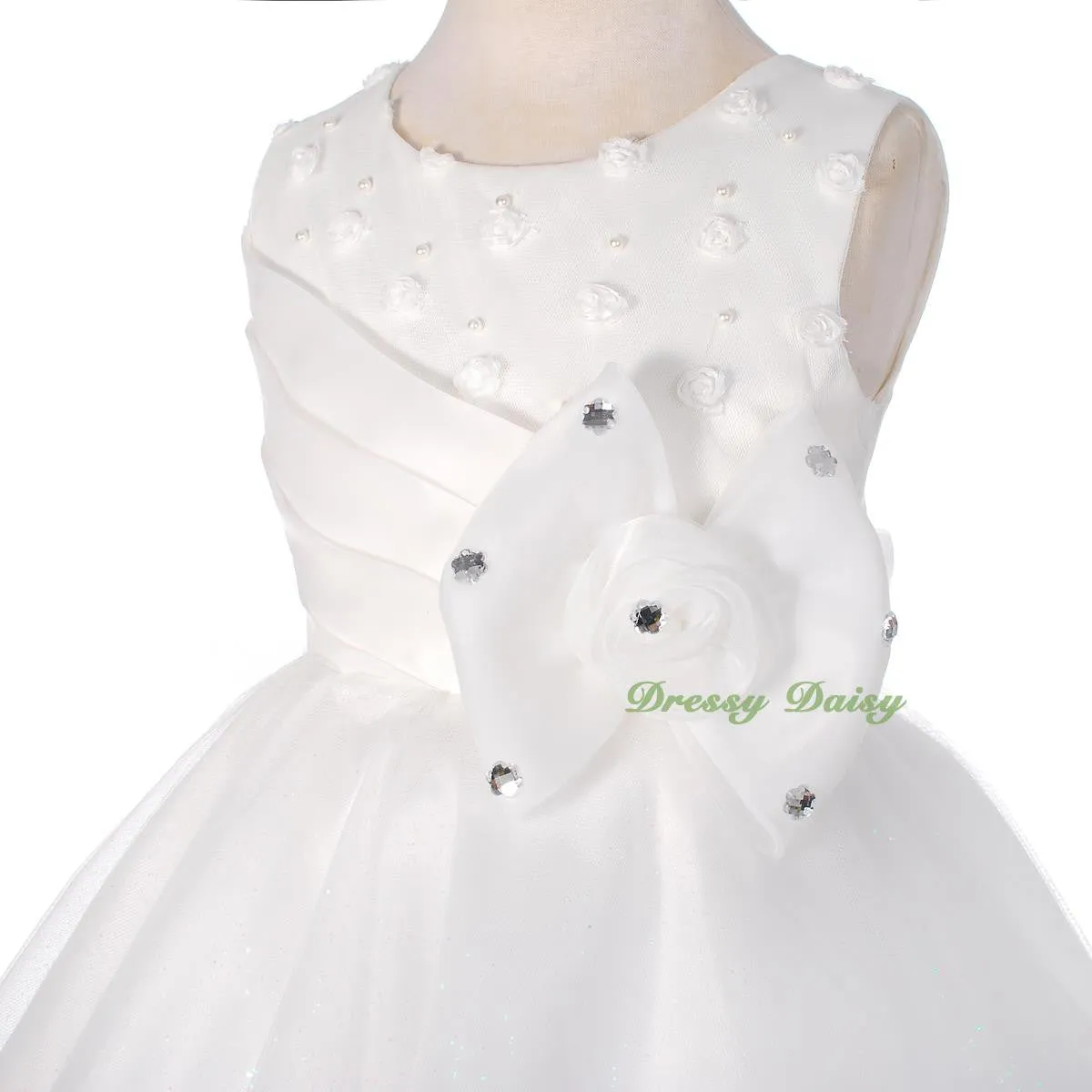 FG288 Rhinestones Flower Girl Dress Birthday Wedding Party Pageant Occasion Size 2-9