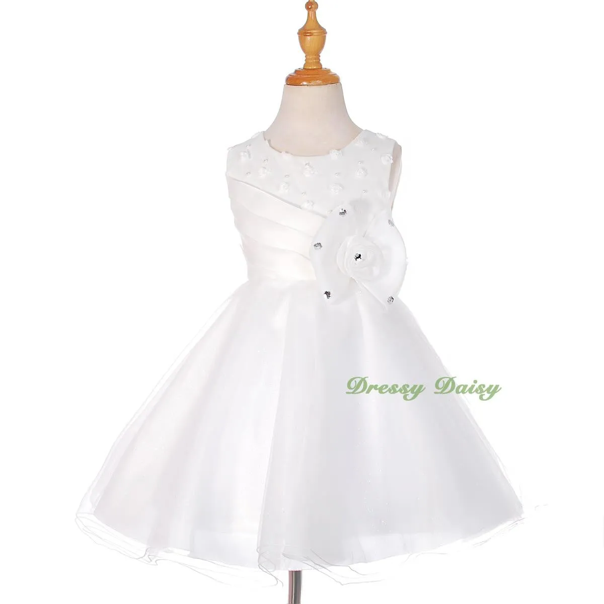 FG288 Rhinestones Flower Girl Dress Birthday Wedding Party Pageant Occasion Size 2-9