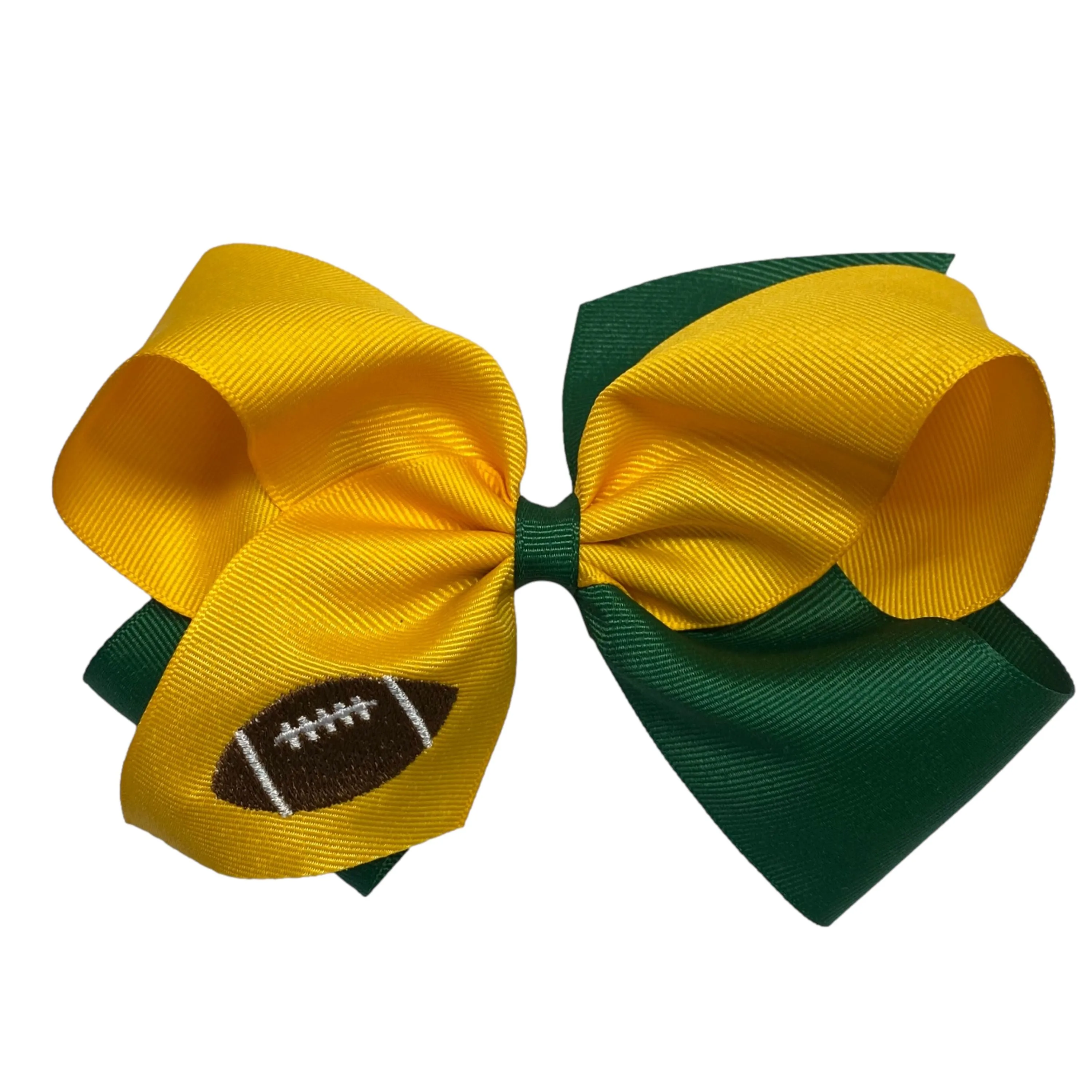 Football Grosgrain Hair Bow - King