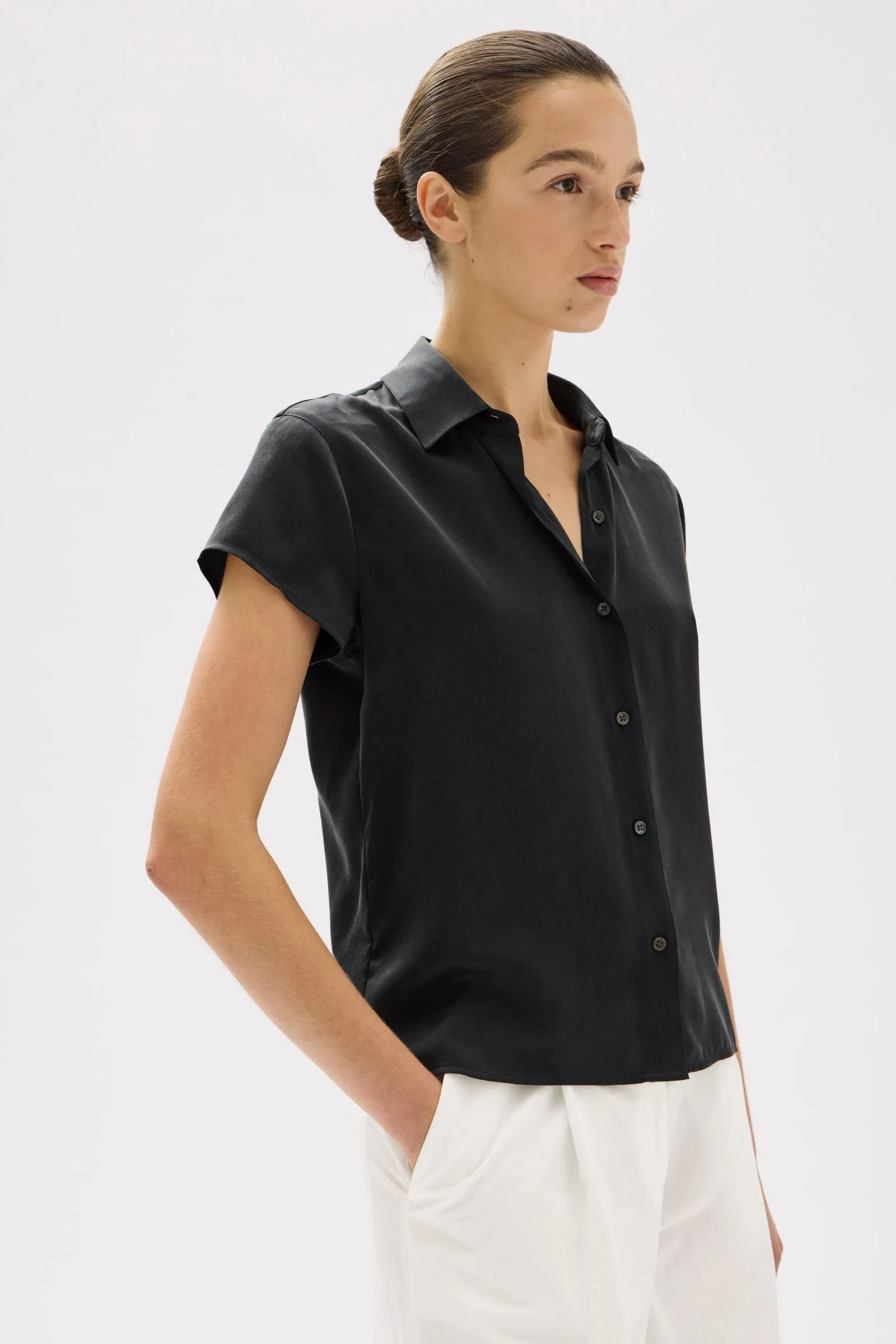 Karri Silk Short Sleeve Shirt