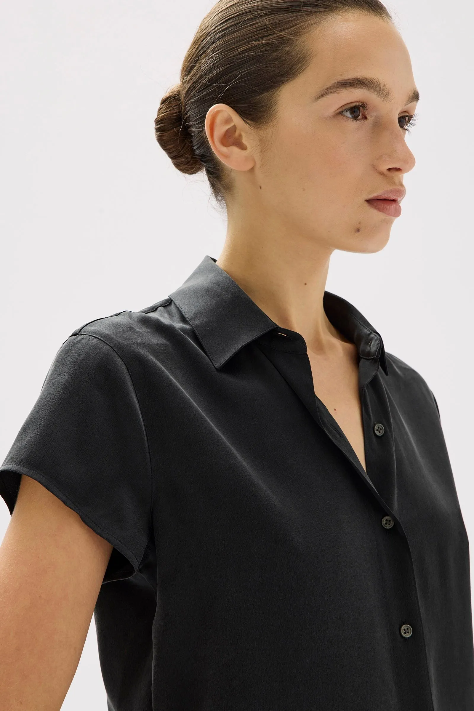 Karri Silk Short Sleeve Shirt