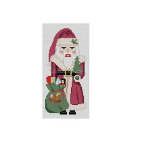 Long Coat Santa Nutcracker Canvas