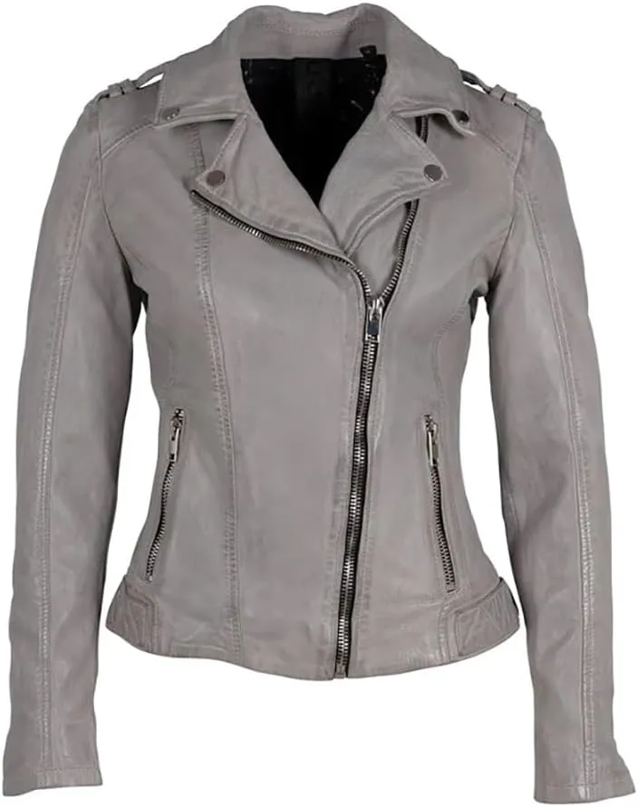 Mauritius Women's Narin Moto Leather Jacket