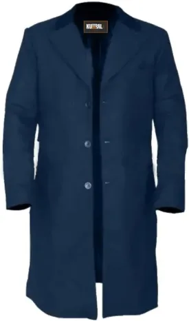 Men's Vintage Long Cotton Trench Coat, Mens Long Cotton Overcoat, British-Inspired Trench Coat, Western Jacket