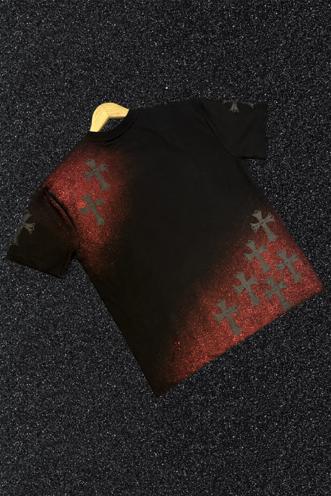 'NO CHURCH IN THE WILD' BLACK PUFF SPLATTER TEE