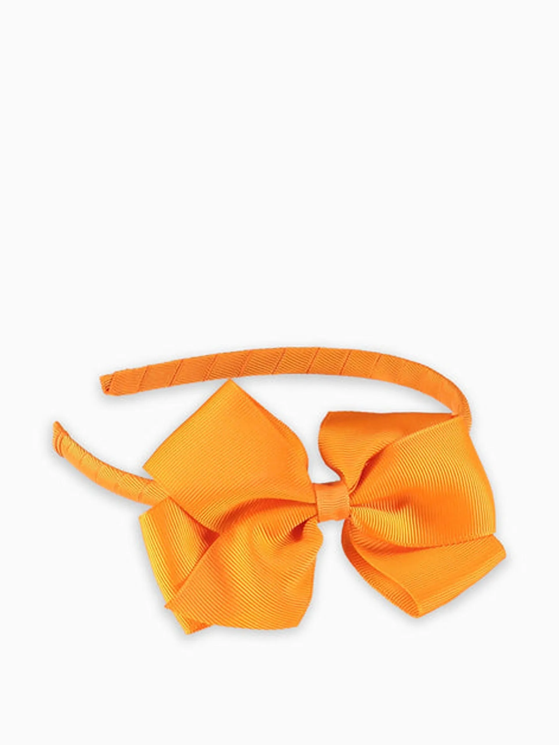 Orange big bow hairband