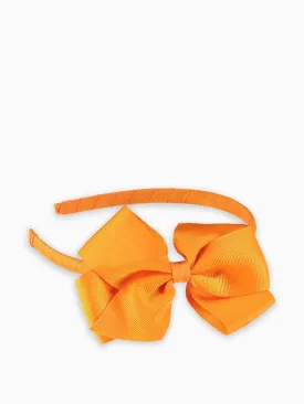 Orange big bow hairband