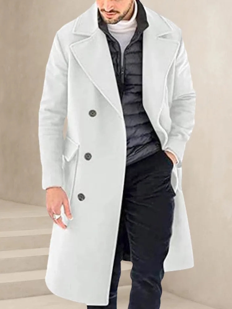 Premium Double-Breasted Tweed Coat