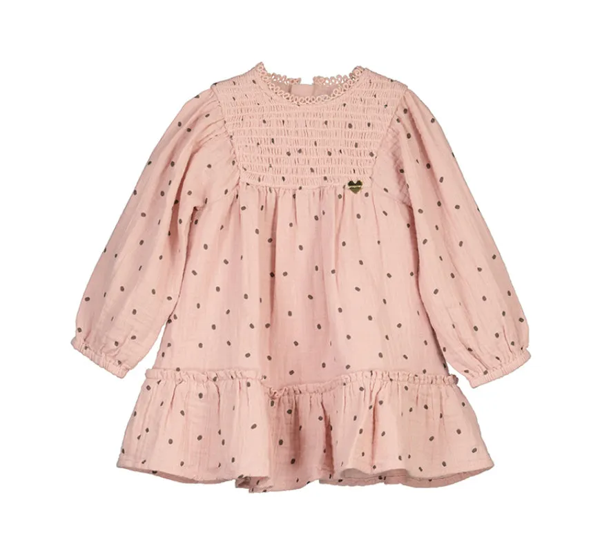 Printed Dress- Blush