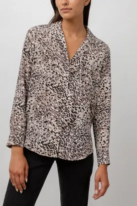 REBEL SHIRT - SILK NATURAL SPOTTED
