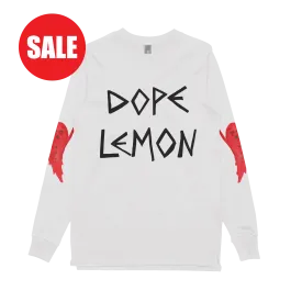 Red Ghost / White Longsleeve T-shirt