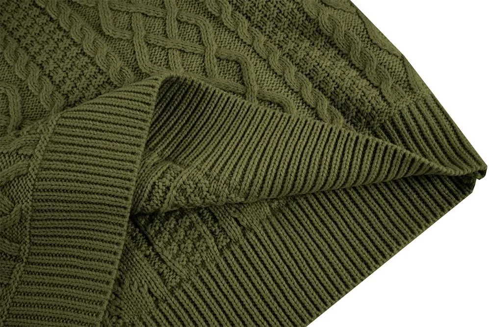 Runcati Mens Shawl Collar Sweaters Casual Cable Knit V-Neck Slim Fit Fall Winter Lightweight Pullover Sweater Knitwear