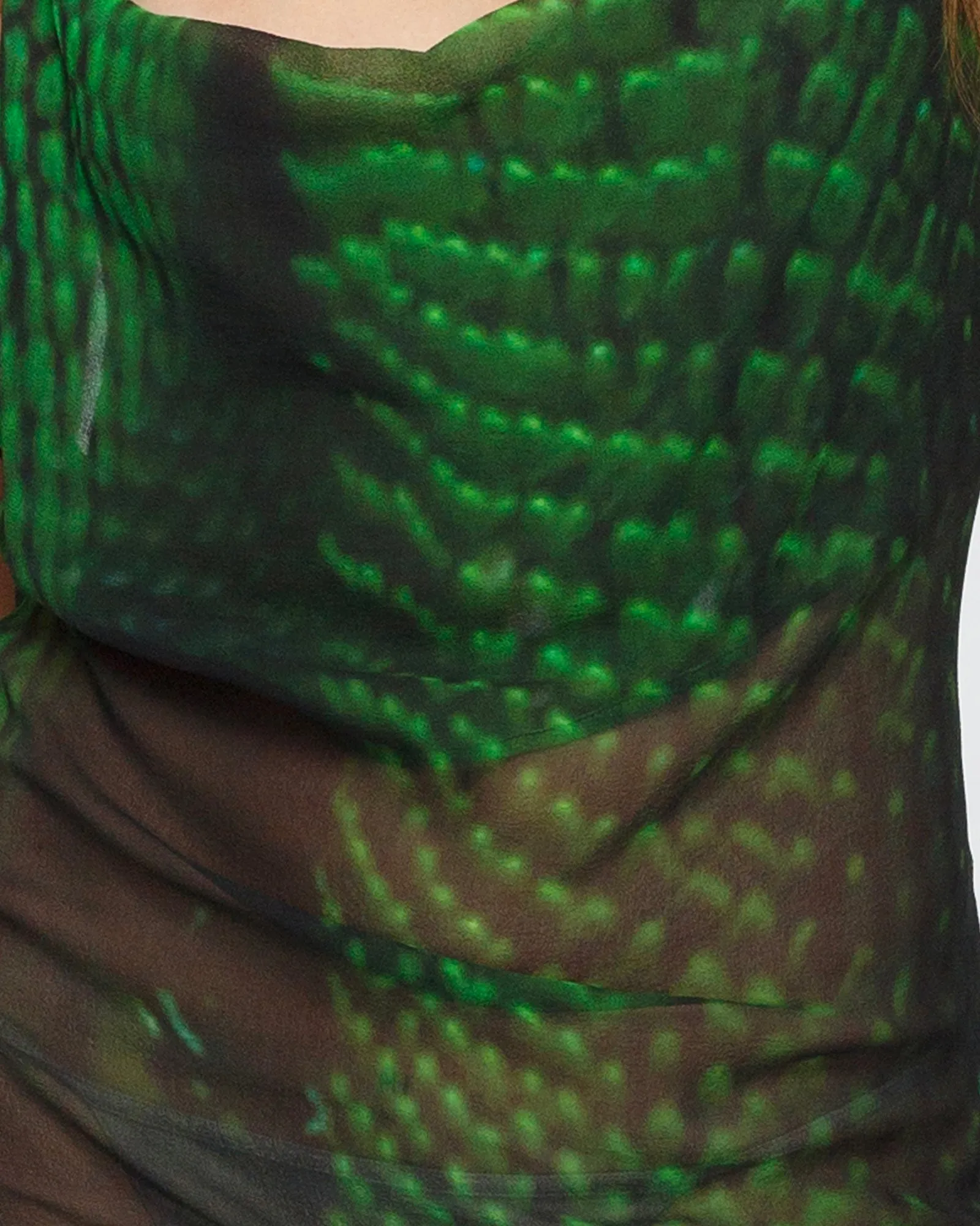 Scaled Silk Dress