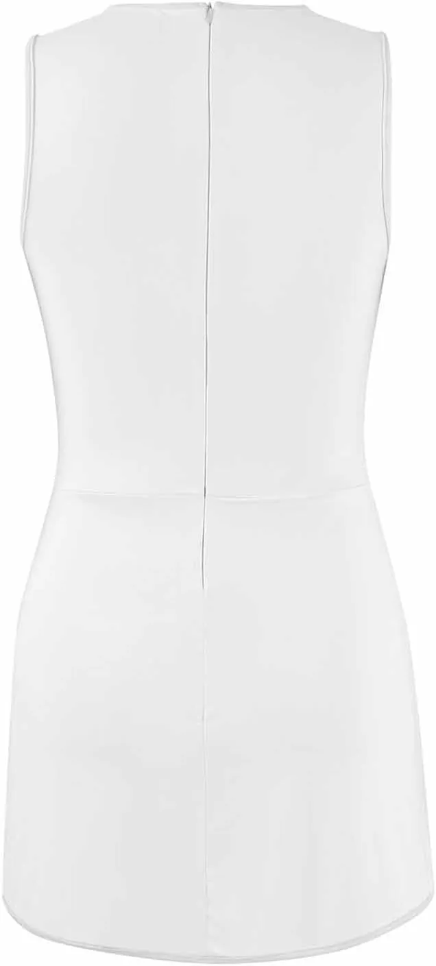 Skort Dress for Women Slimming Sleeveless Athleisure Mini Tennis Dress with Shorts Cute Summer Active Golf Shift Dresses