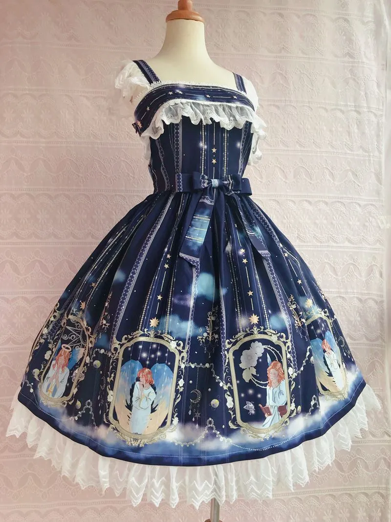 Sweet Lolita JSK Dresses ~ Ollier's Wishes ~ Printed Sleeveless Dress by Yiliya