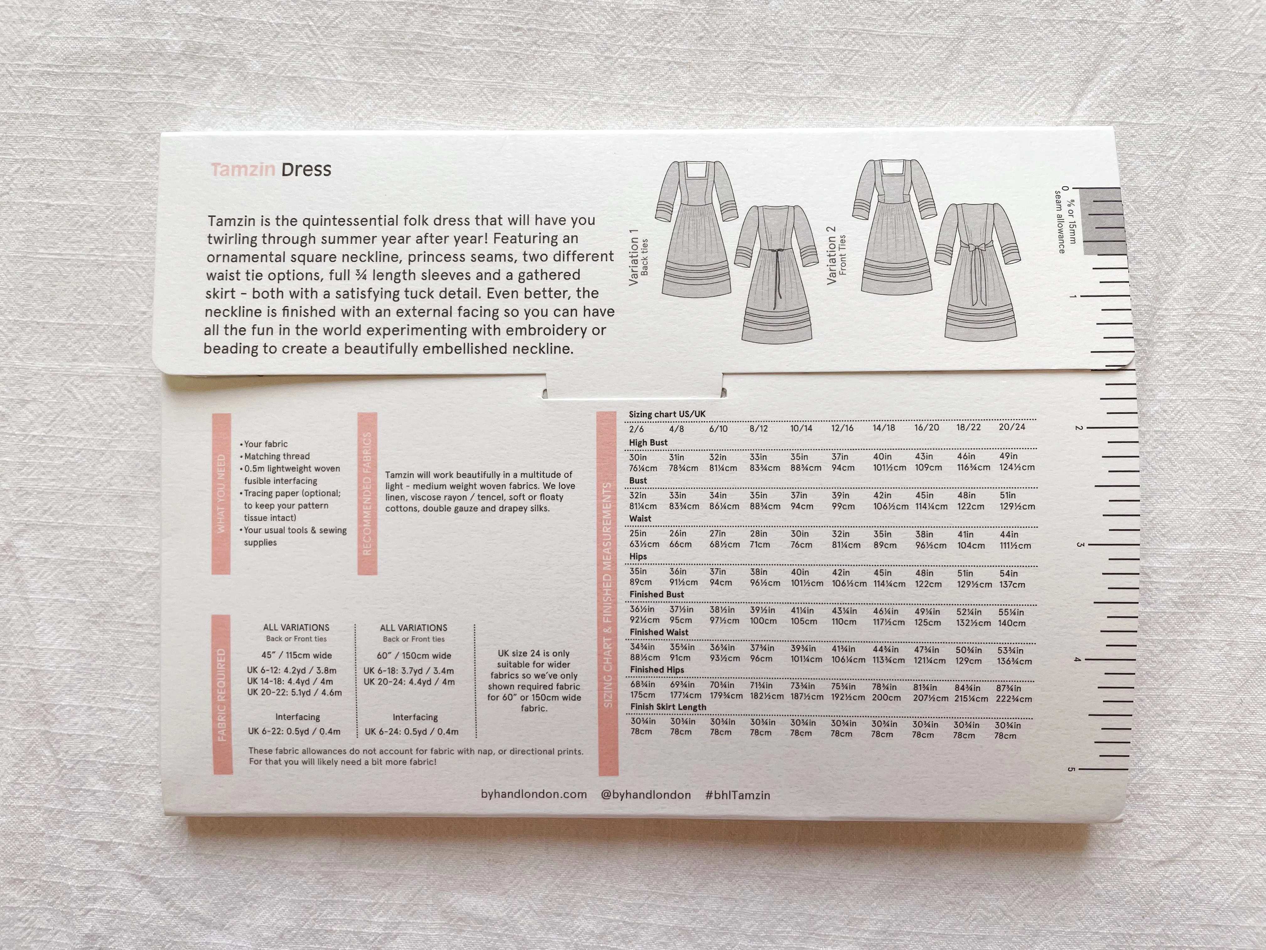 Tamzin Dress  - PDF sewing pattern