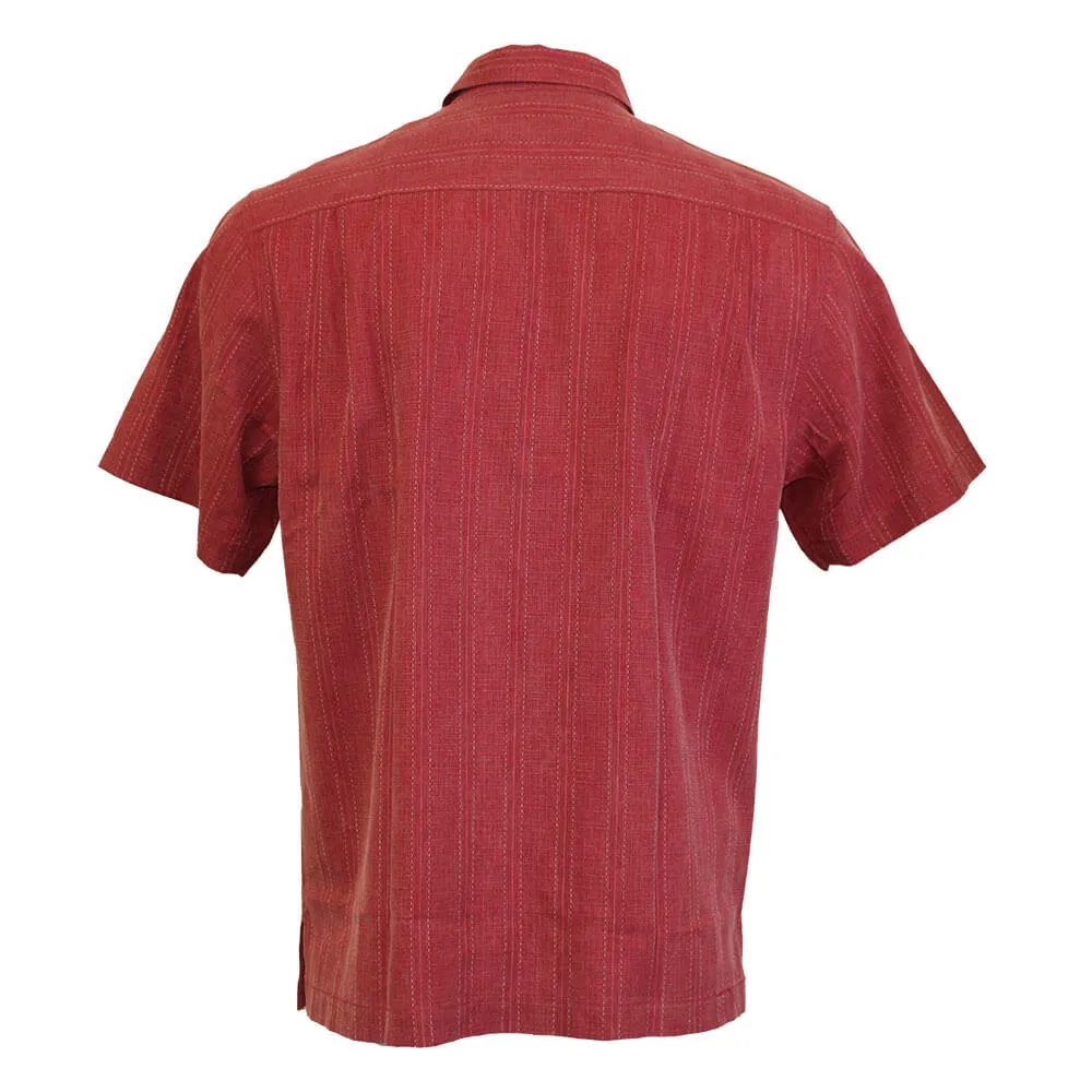 Tommy Bahama Bali Border Camp Shirt - Deep Havana