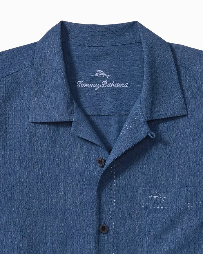 Tommy Bahama Coastal Breeze Check Camp Shirt - Dockside Blue*