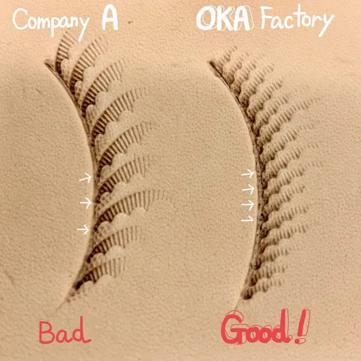 V407 Veiner Leather Stamp OKA Japan