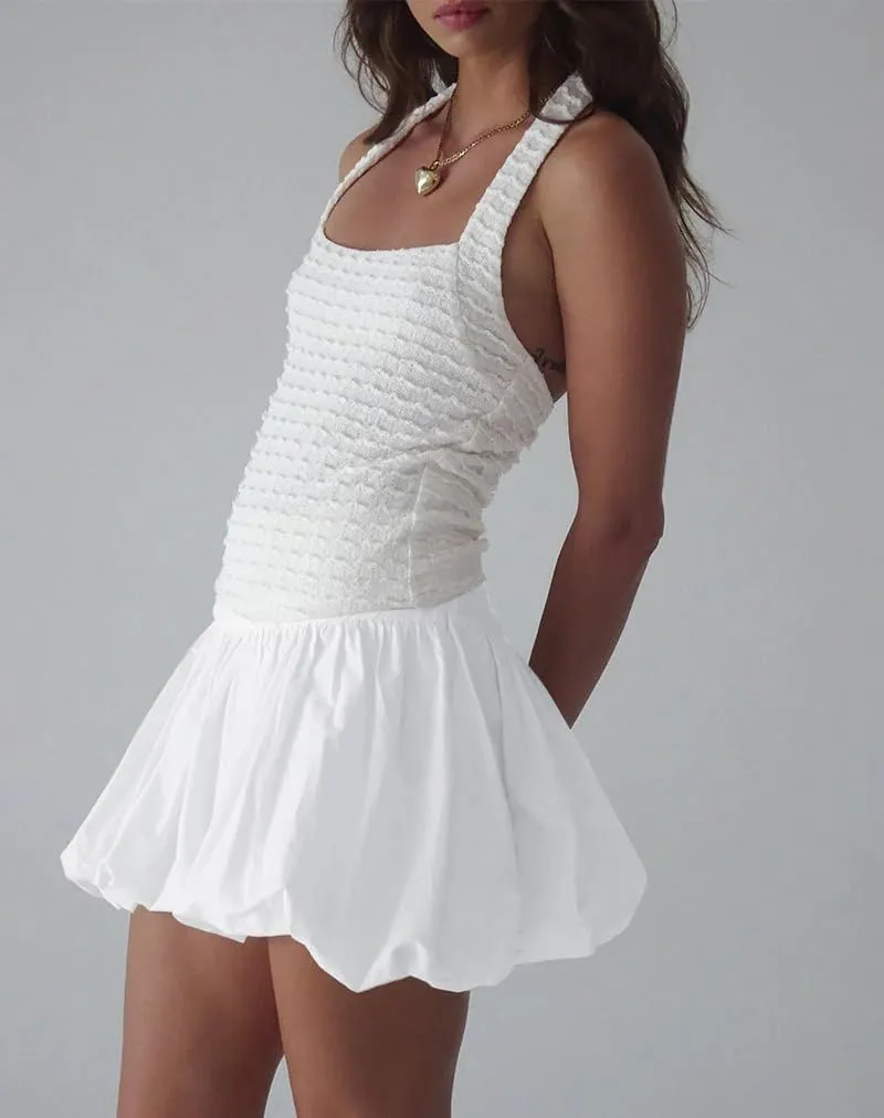 Women Y2k Cute Mini Bubble Skirts Pleated Ruffle Puffy Short Skirt A Line Low Waist Vintage Balloon Girls Skirts