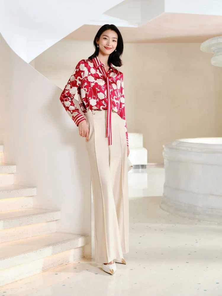 YAYING Silk Printed Shirt