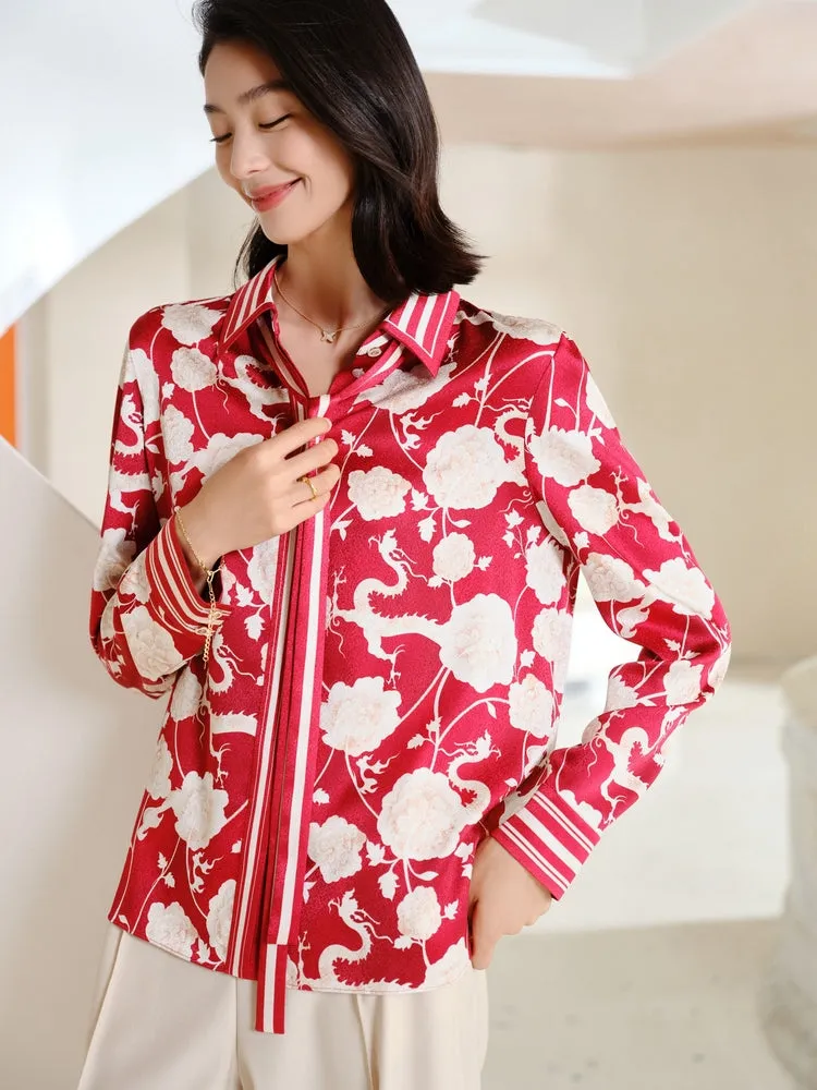 YAYING Silk Printed Shirt