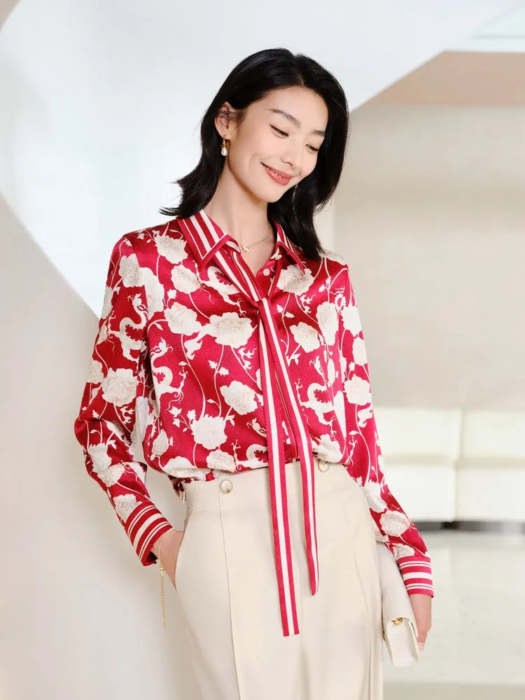YAYING Silk Printed Shirt