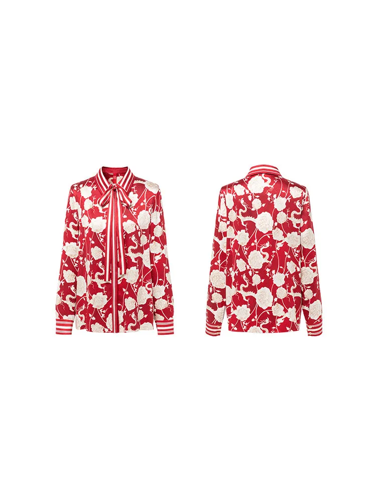 YAYING Silk Printed Shirt
